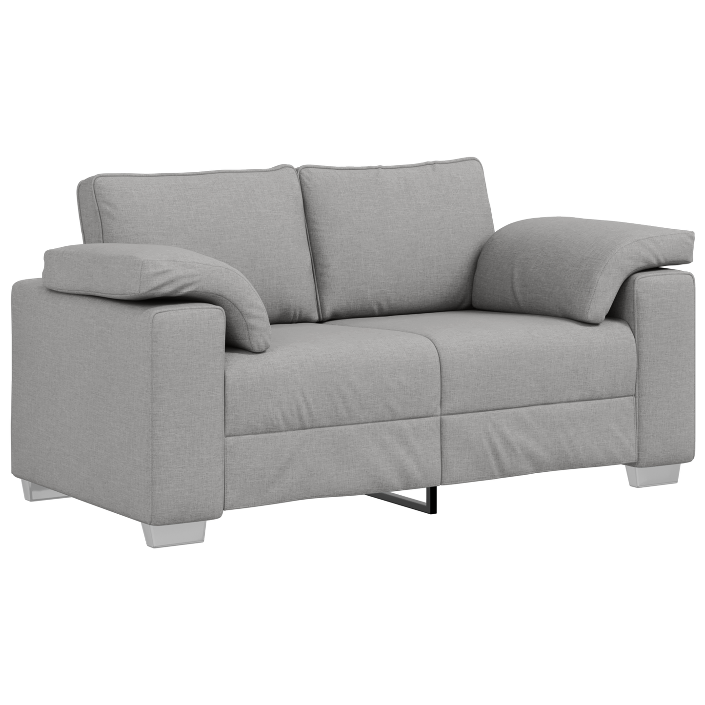 vidaXL Canapé 2 places Gris nuage 219 x 80 x 82 cm Tissu