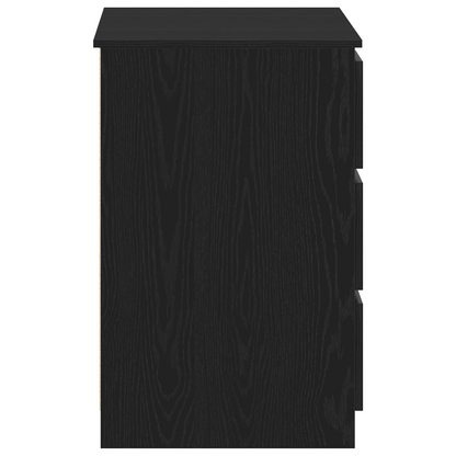 vidaXL Schreibtisch mit Speicher Schwarz Eichen-Optik 140 x 50 x 76 cm