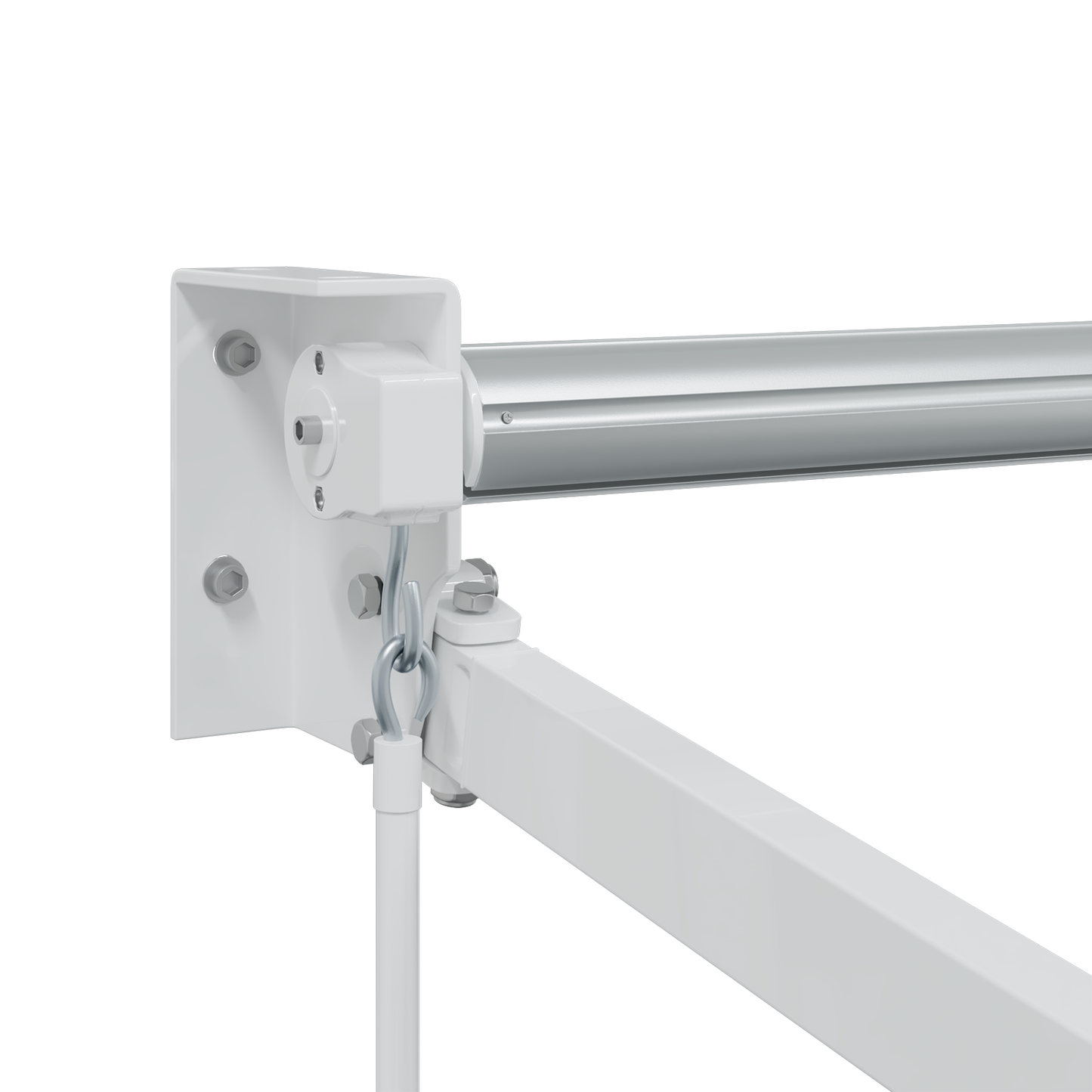 vidaXL Einziehbare Markise Grün und Weiß 400 x 350 cm Stoff und Metall
