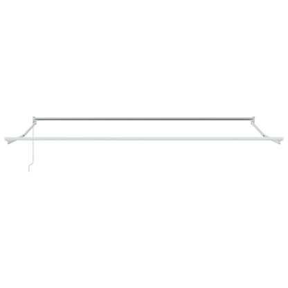 vidaXL Einziehbare Markise Grün und Weiß 400 x 350 cm Stoff und Metall