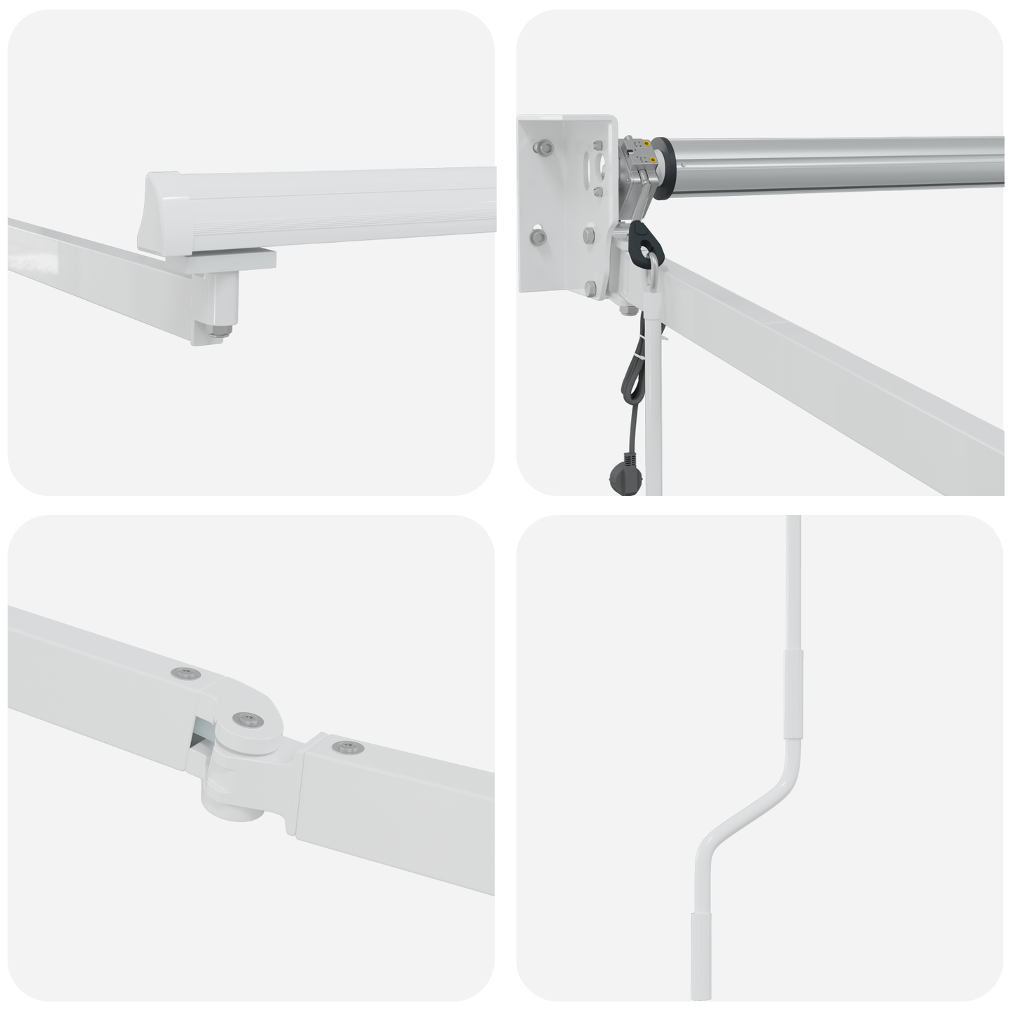vidaXL Einziehbare Markise mit 400 x 350 cm Stoff