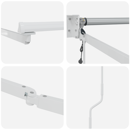 vidaXL Einziehbare Markise mit 400 x 350 cm Stoff