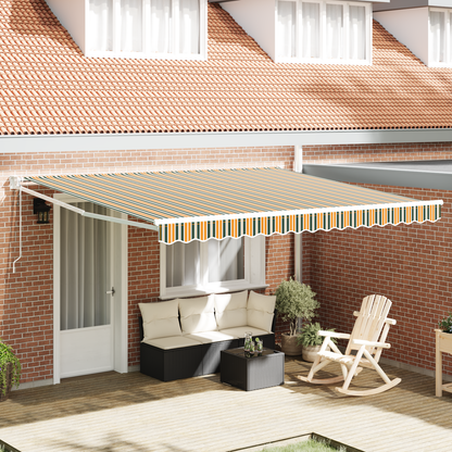 vidaXL Einziehbare Markise mit 400 x 350 cm Stoff