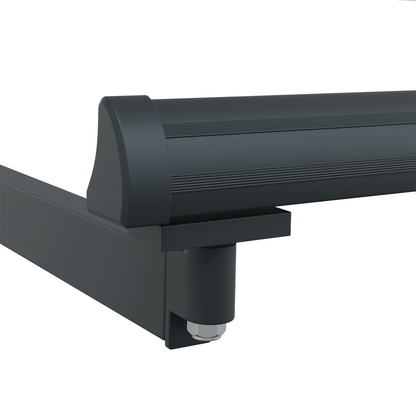vidaXL Einziehbare Markise 400 x 350 cm Grün und Weiß