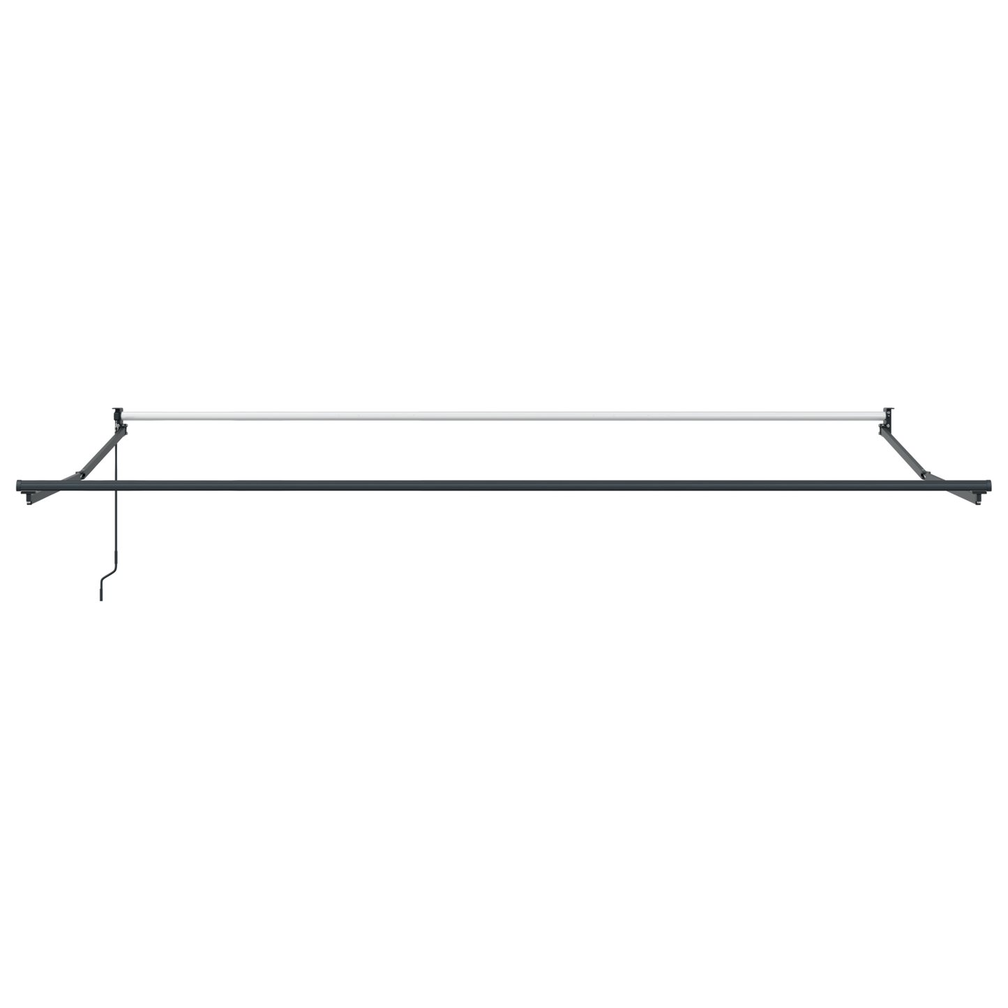 vidaXL Einziehbare Markise 400 x 350 cm Grün und Weiß