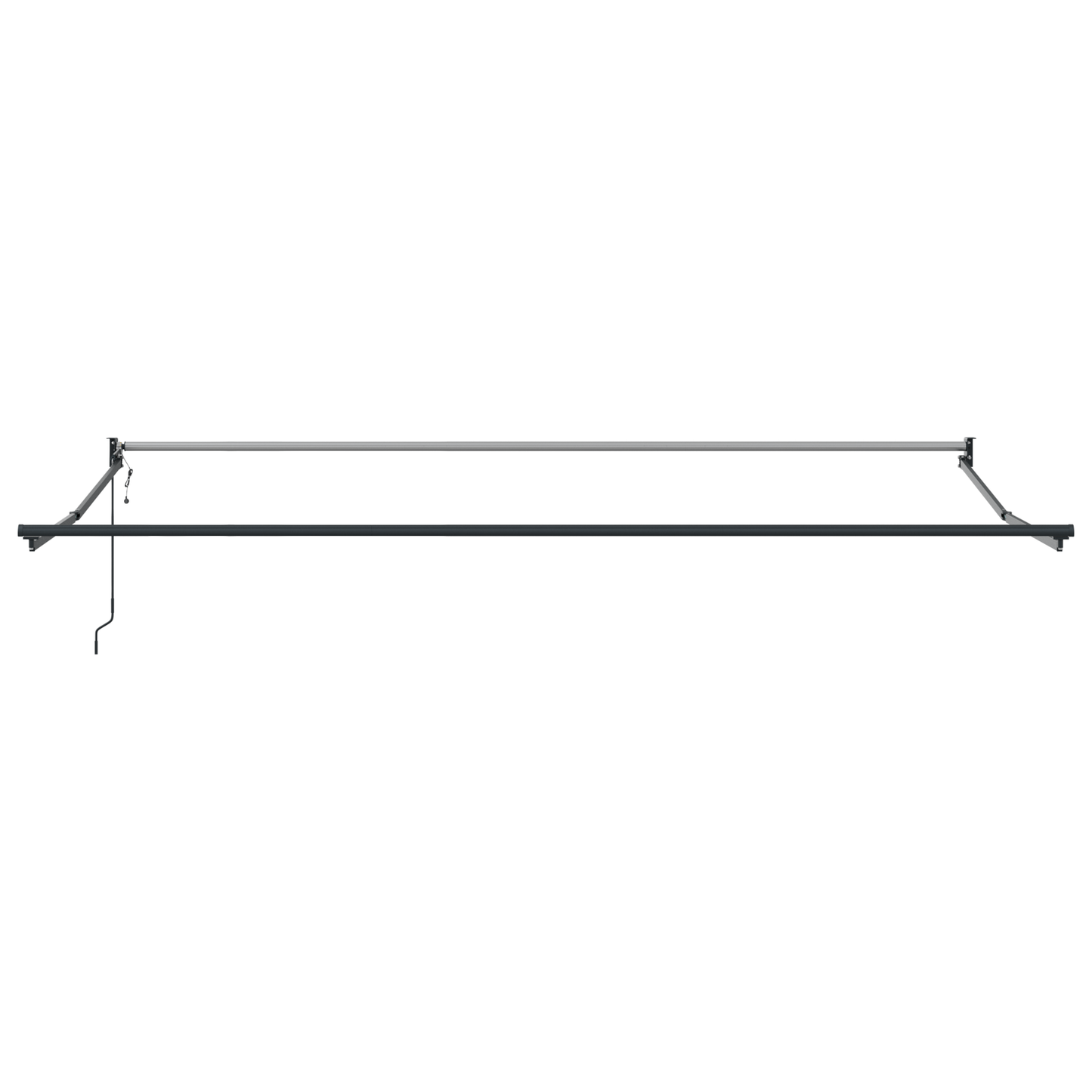 vidaXL Einziehbare Markise Grün und Weiß 400 x 350 cm Stoff und Metall
