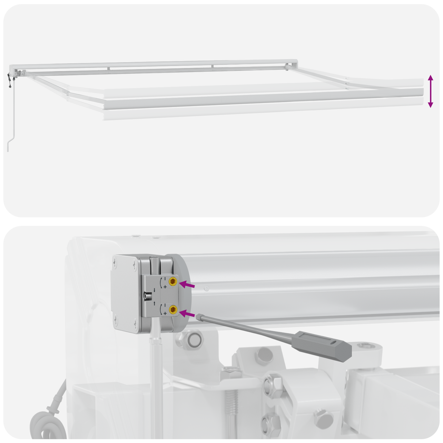 vidaXL Markise Grün und Weiß Grün und Weiß 400 x 350 cm Stoff