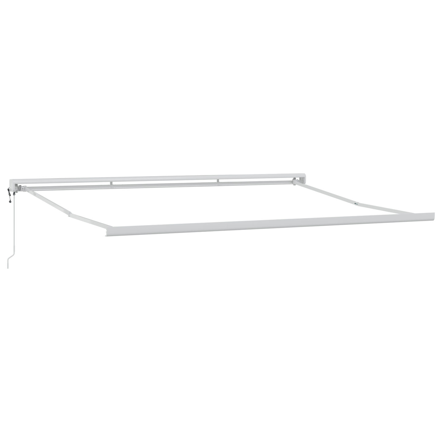 vidaXL Markise Grün und Weiß Grün und Weiß 400 x 350 cm Stoff