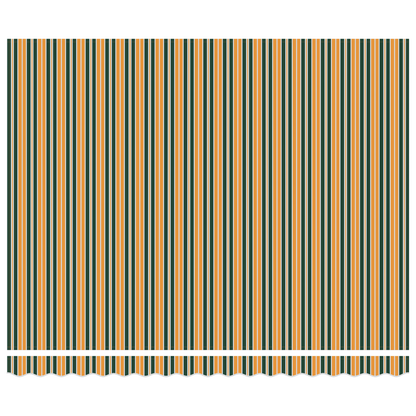 vidaXL Markise Grün und Weiß Grün und Weiß 400 x 350 cm Stoff