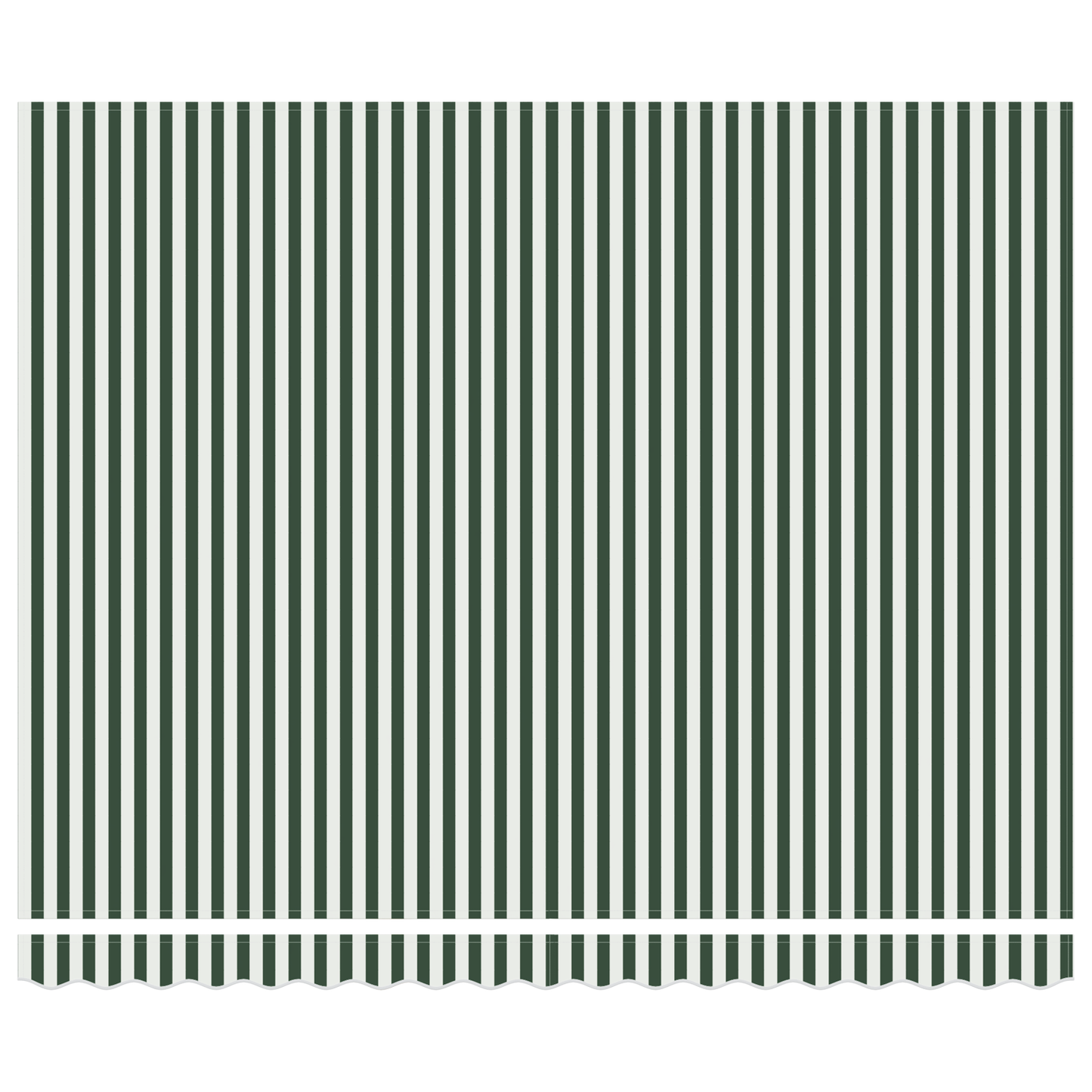 vidaXL Einziehbare Markise Grün und Weiß 400 x 350 cm Stoff