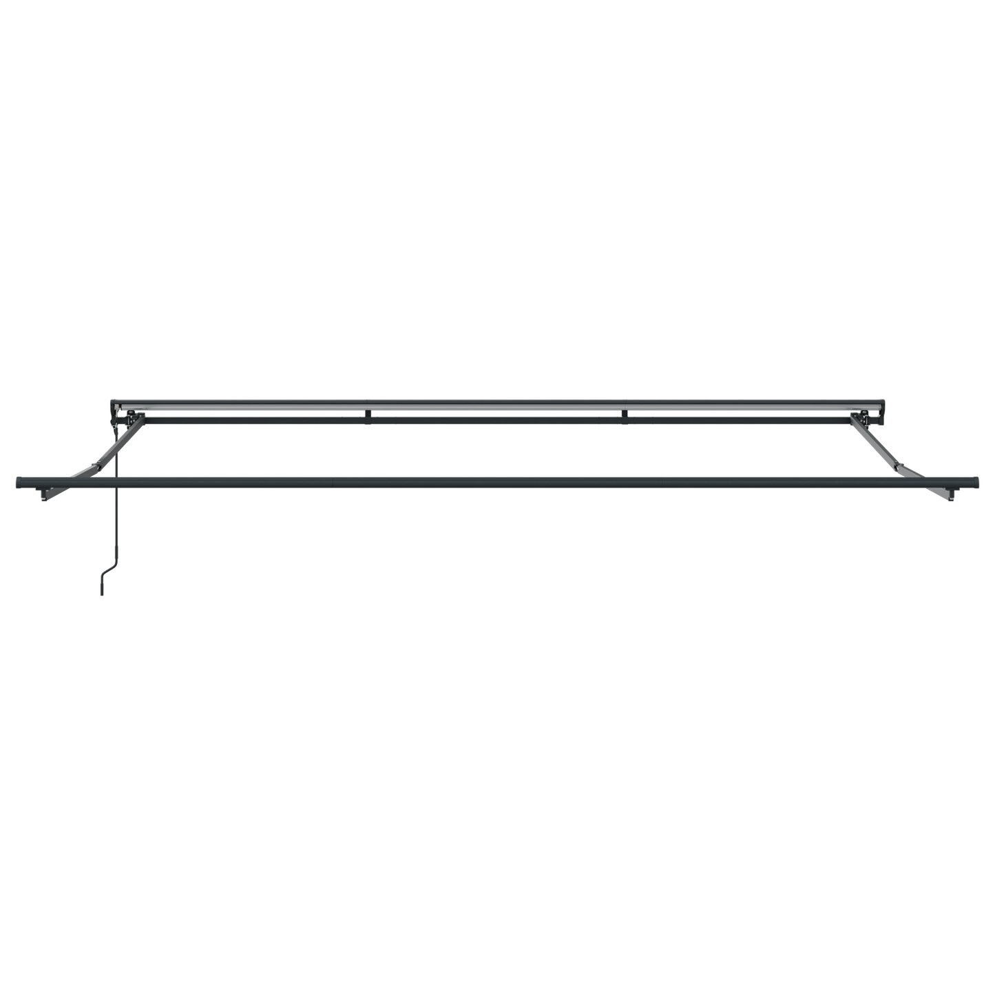 vidaXL Einziehbare Markise mit Grün und Weiß 400 x 350 cm Stoff