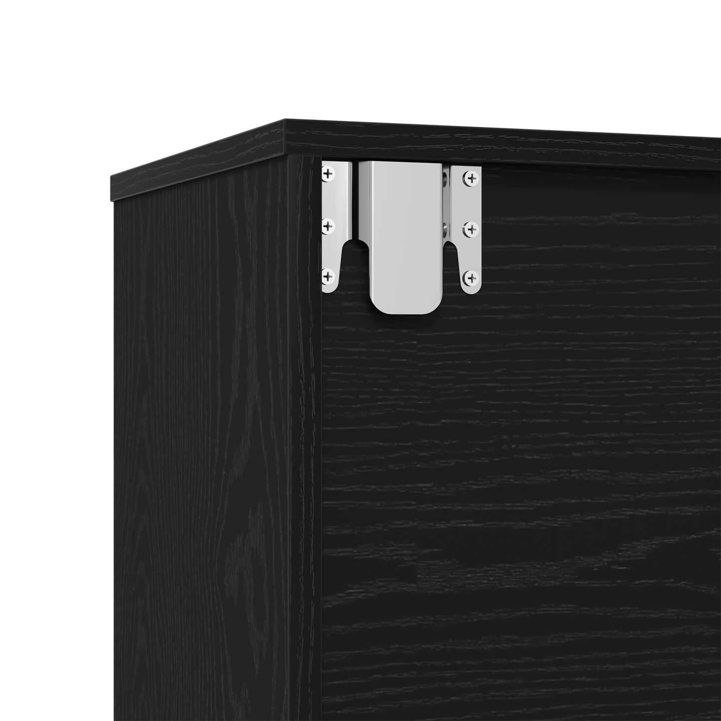 vidaXL Bücherregal 3 pcs Schwarz Eichen-Optik 36 x 30 x 143 cm