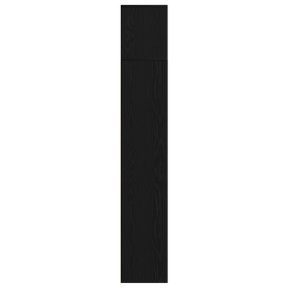 vidaXL Bücherregal 3 pcs Schwarz Eichen-Optik 36 x 30 x 143 cm