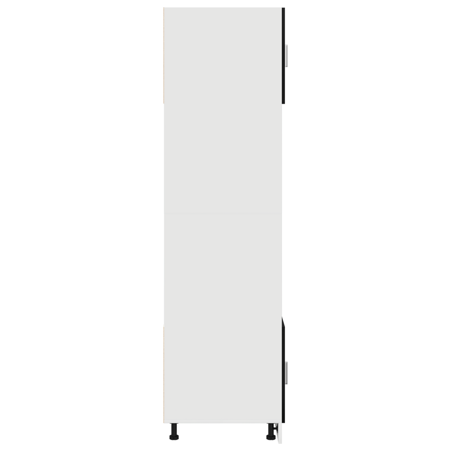 vidaXL Meuble haut avec étagères noir aspect chêne 60 x 57 x 207 cm