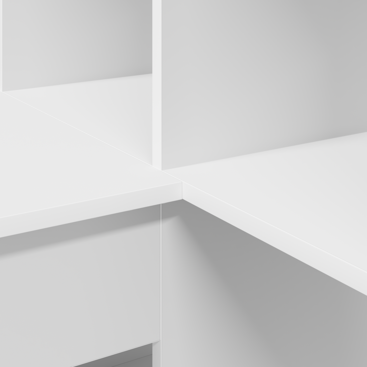 vidaXL Bureau d'angle Blanc 101,5 x 149,5 x 149,5 cm Bois d'ingénierie