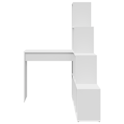 vidaXL Bureau d'angle Blanc 101,5 x 149,5 x 149,5 cm Bois d'ingénierie