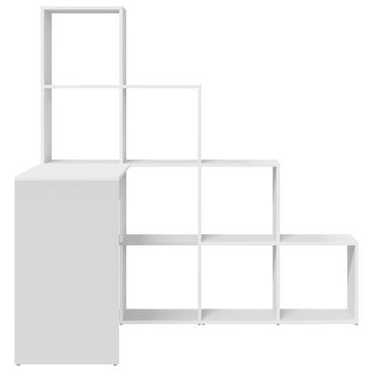 vidaXL Bureau d'angle Blanc 101,5 x 149,5 x 149,5 cm Bois d'ingénierie