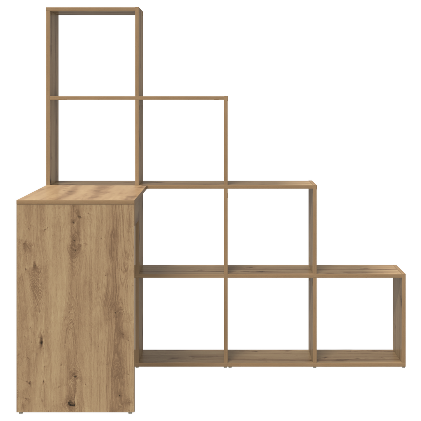 vidaXL Bureau d'angle Chêne artisan 101,5 x 149,5 x 149,5 cm