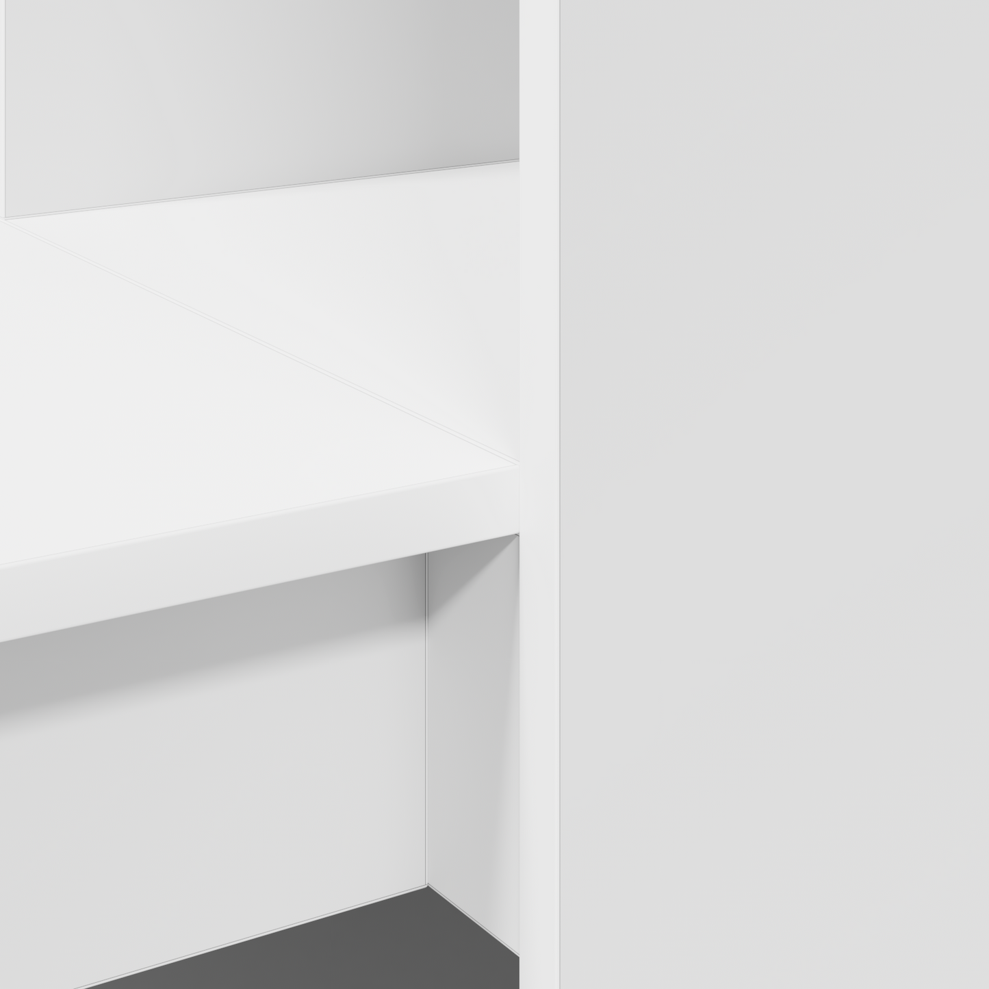 vidaXL Bureau avec étagère Blanc 122 x 67 x 145 cm Bois d'ingénierie