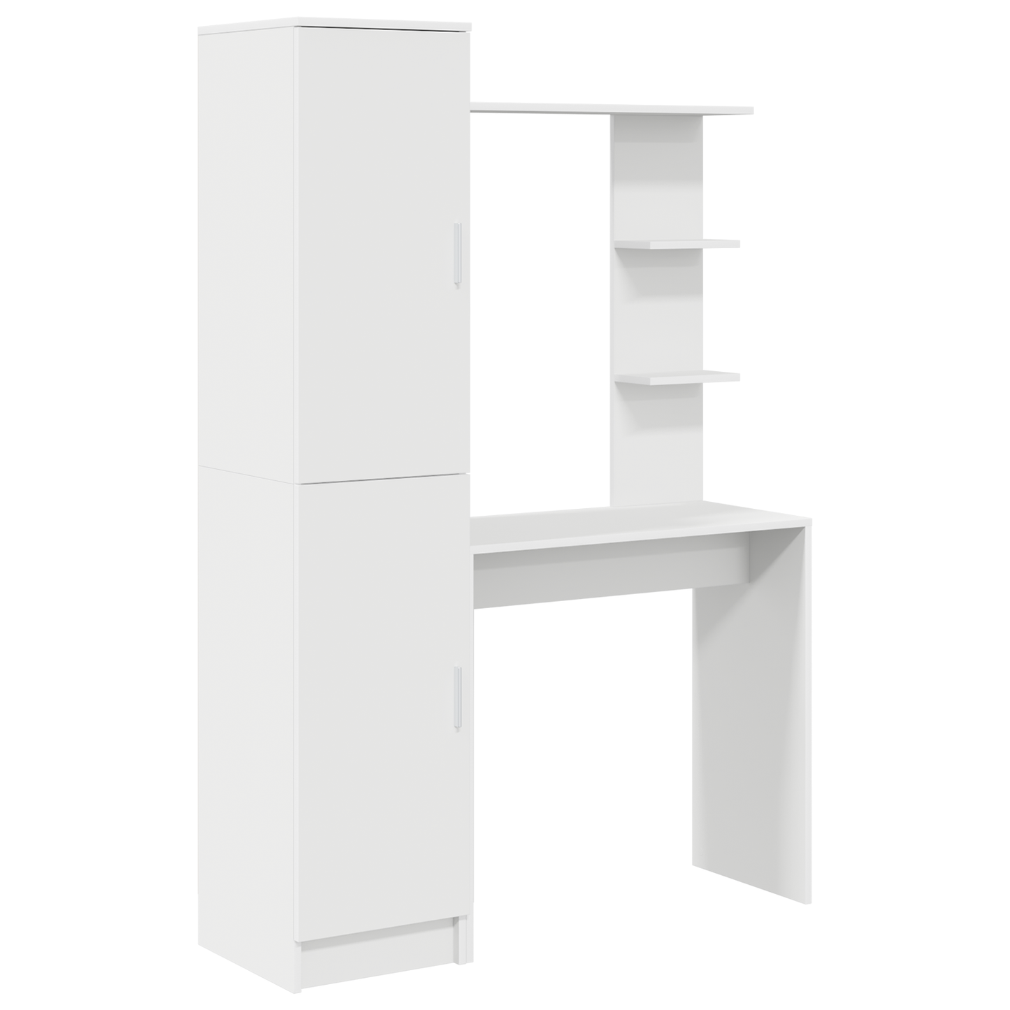 vidaXL Schreibtisch 2 pcs Weiß