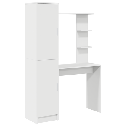 vidaXL Schreibtisch 2 pcs Weiß