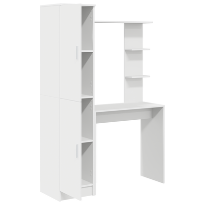 vidaXL Schreibtisch 2 pcs Weiß