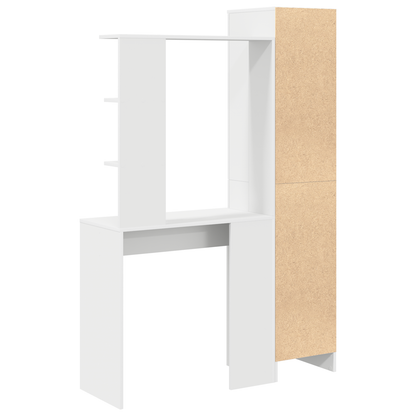 vidaXL Schreibtisch 2 pcs Weiß