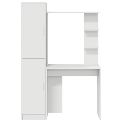 vidaXL Schreibtisch 2 pcs Weiß