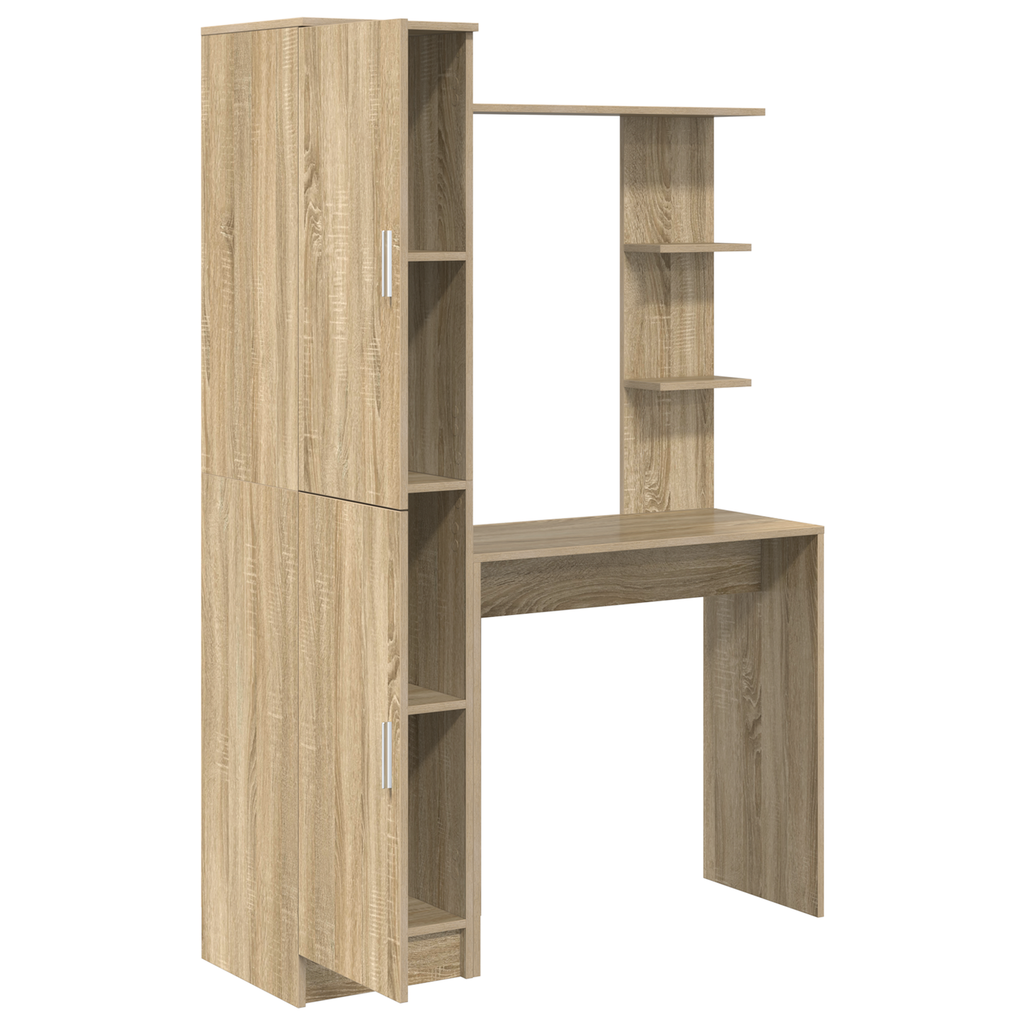 vidaXL Schreibtisch 2 pcs Sonoma-Eiche