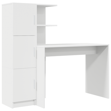 vidaXL Schreibtisch 2 pcs Weiß