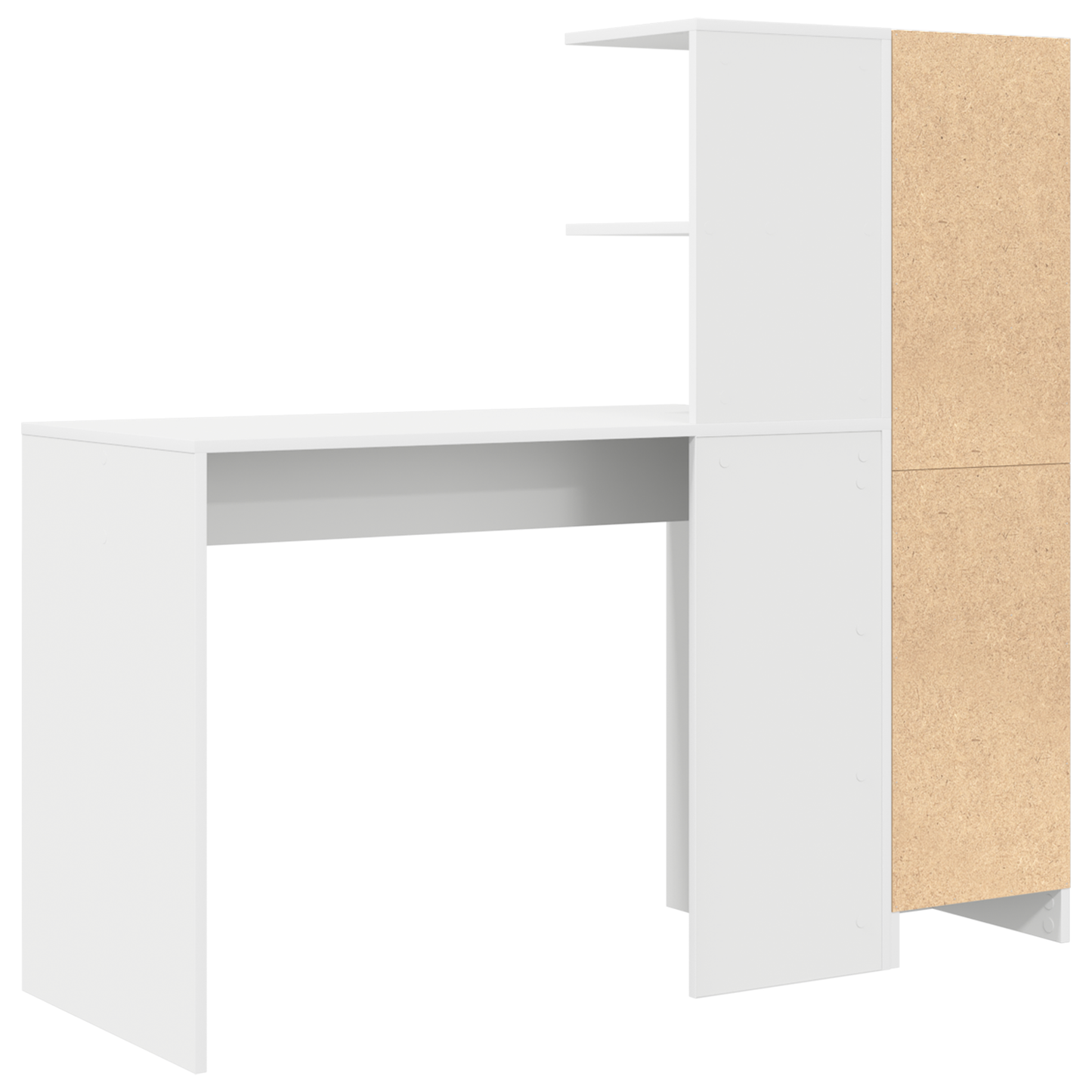 vidaXL Schreibtisch 2 pcs Weiß