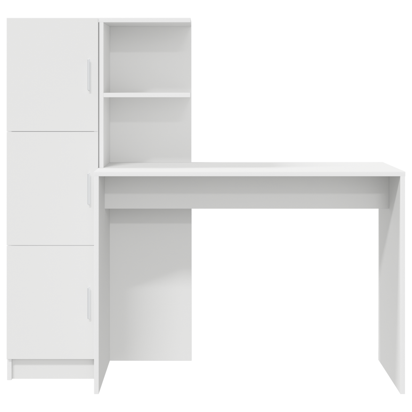vidaXL Schreibtisch 2 pcs Weiß