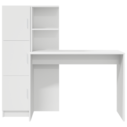 vidaXL Schreibtisch 2 pcs Weiß