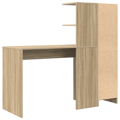 vidaXL Schreibtisch 2 pcs Sonoma-Eiche