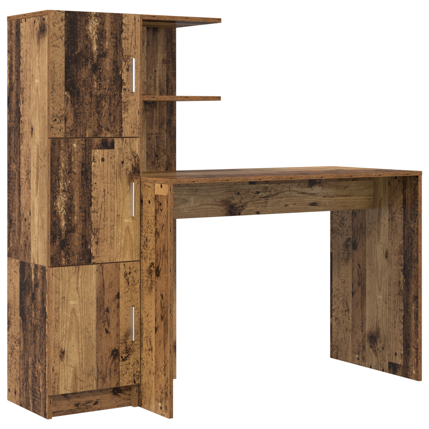 vidaXL Schreibtisch 2 pcs Altholz