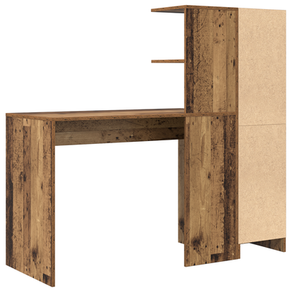 vidaXL Schreibtisch 2 pcs Altholz