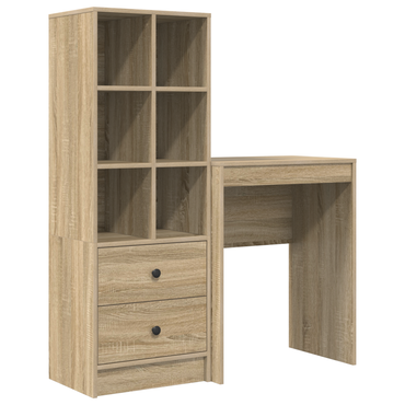 vidaXL Schreibtisch mit Schubladen 2 pcs Sonoma-Eiche