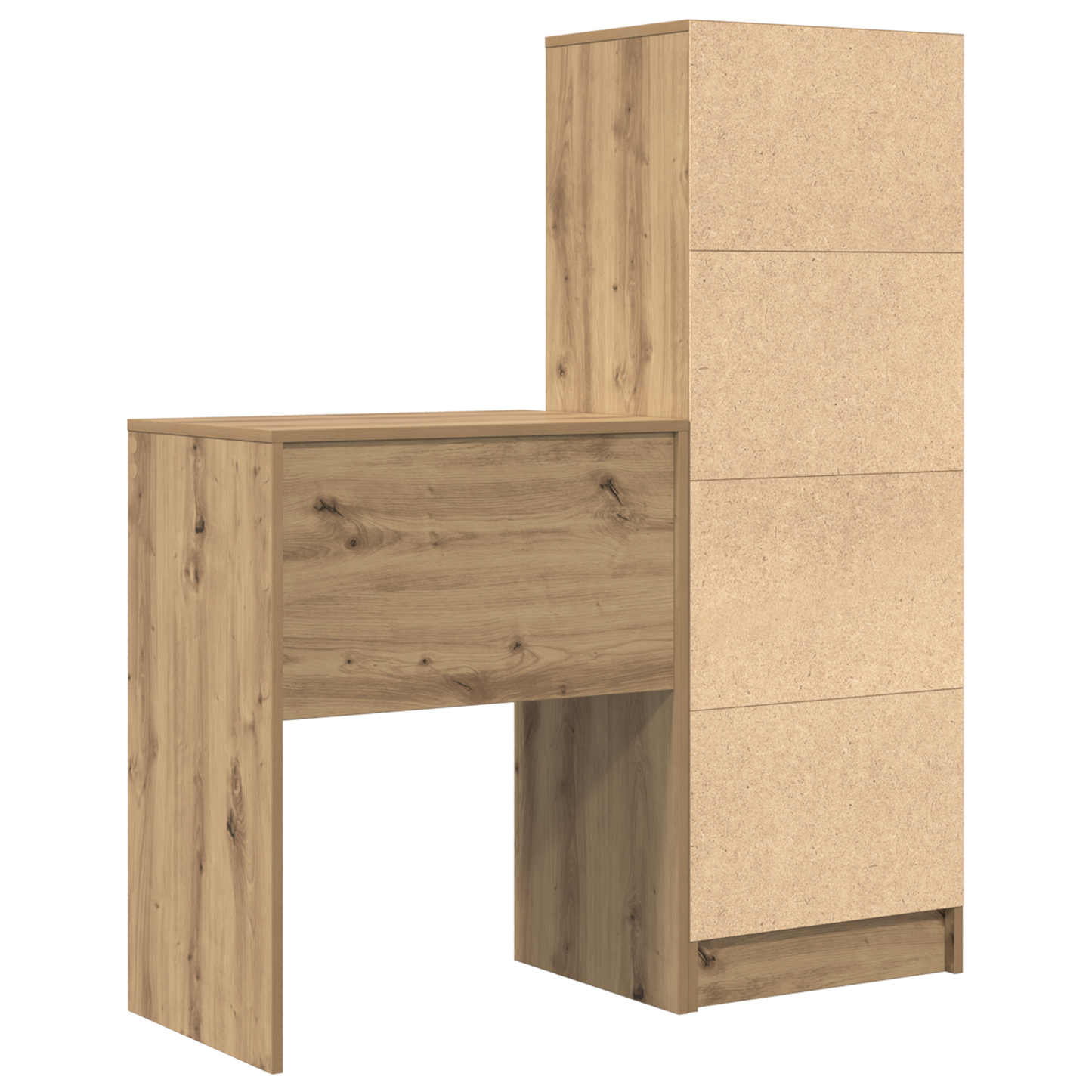 vidaXL Schreibtisch mit Schubladen 2 pcs Artisan-Eiche