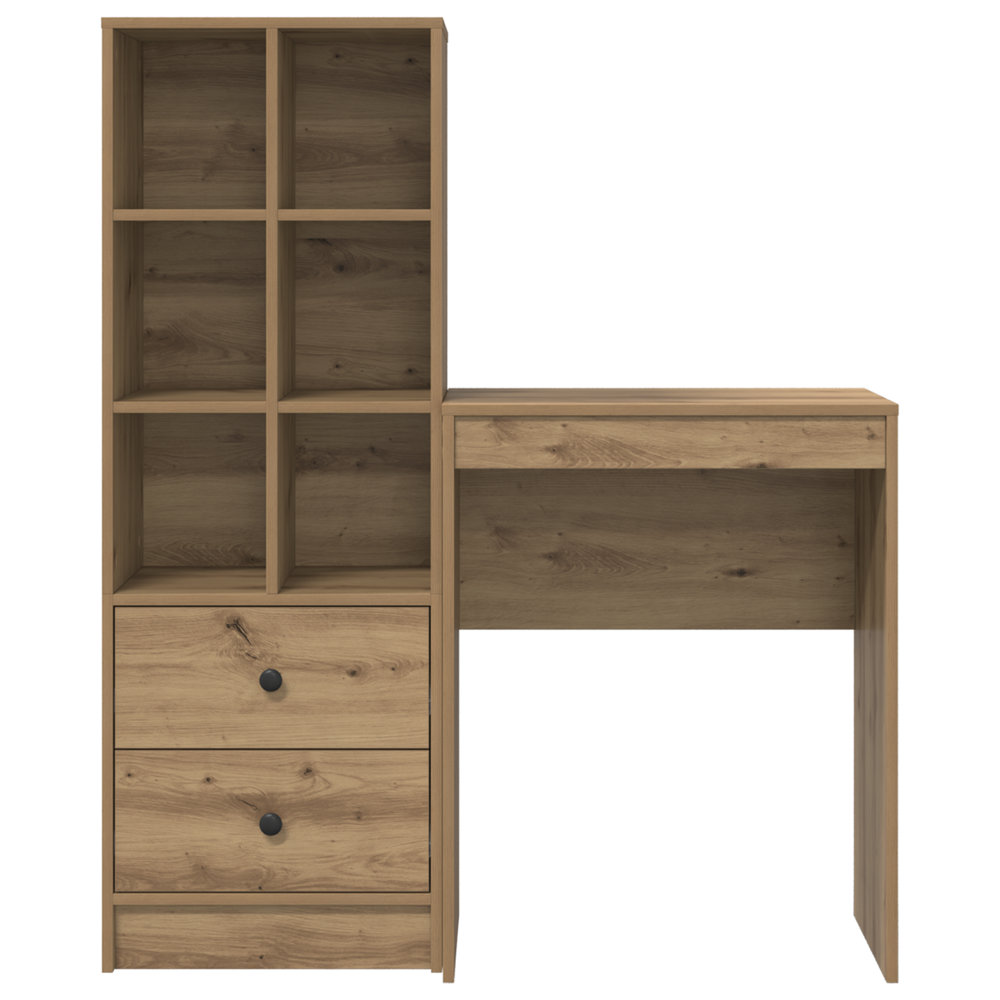 vidaXL Schreibtisch mit Schubladen 2 pcs Artisan-Eiche