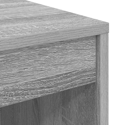 vidaXL Schreibtisch mit Schubladen 2 pcs Graues Sonoma