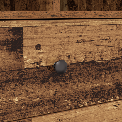 vidaXL Schreibtisch mit Schubladen 2 pcs Altholz