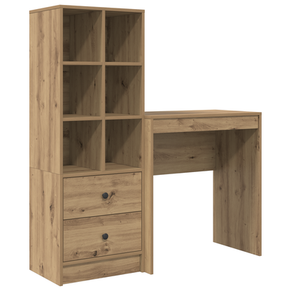 vidaXL Schreibtisch mit Schubladen 2 pcs Artisan-Eiche