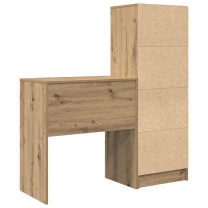 vidaXL Schreibtisch mit Schubladen 2 pcs Artisan-Eiche