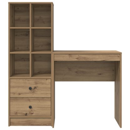 vidaXL Schreibtisch mit Schubladen 2 pcs Artisan-Eiche