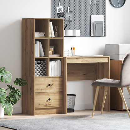 vidaXL Schreibtisch mit Schubladen 2 pcs Artisan-Eiche