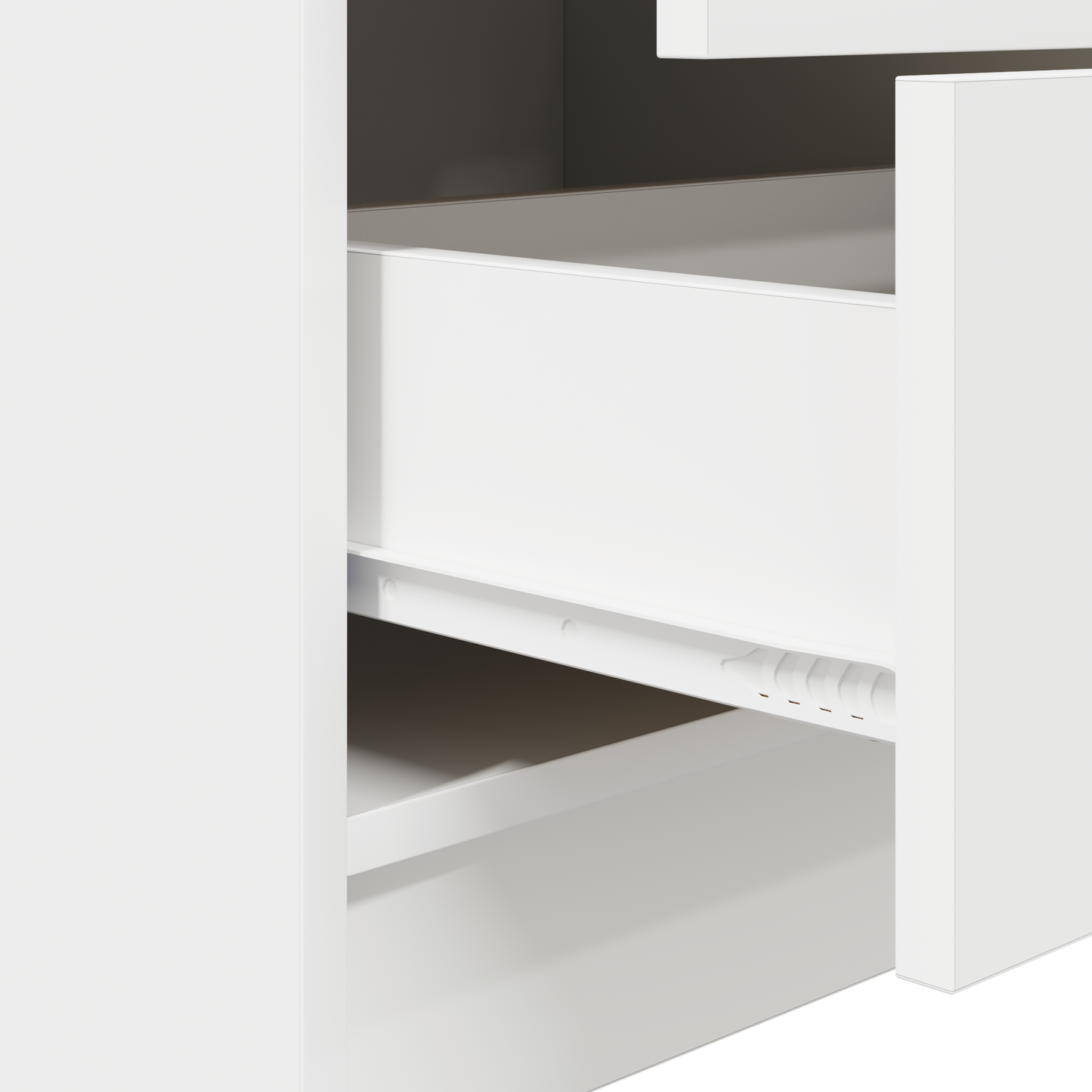 vidaXL Schreibtisch mit Schubladen 2 pcs Weiß