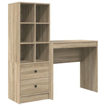 vidaXL Schreibtisch mit Schubladen 2 pcs Sonoma-Eiche