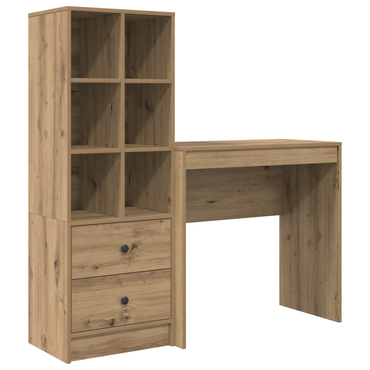 vidaXL Schreibtisch mit Schubladen 2 pcs Artisan-Eiche