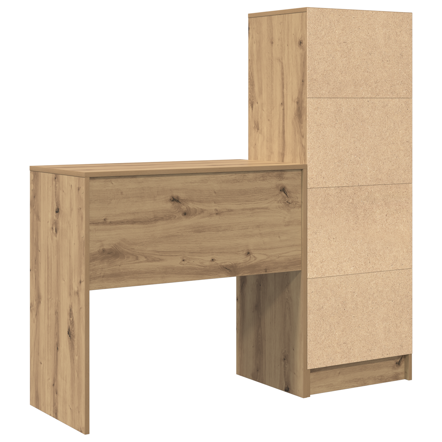 vidaXL Schreibtisch mit Schubladen 2 pcs Artisan-Eiche