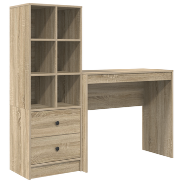 vidaXL Schreibtisch mit Schubladen 2 pcs Sonoma-Eiche